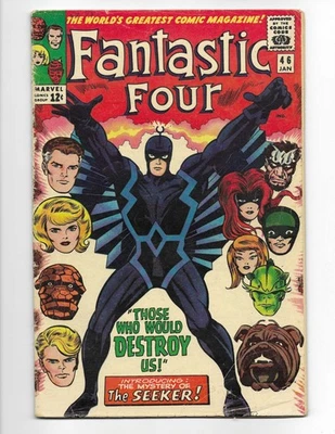 Fantastic Four 46 1966 Marvel Comics VG+ 4.5 1st Cover & Full App Black Bolt - Image 1 of 2