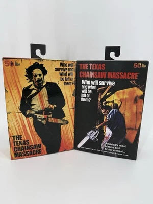Lote 50 Aniversario Texas Chainsaw Massacre Pretty Lady Leatherface Figura NECA Foto 1 de 4