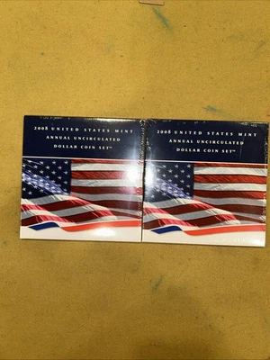 2008 US Mint Annual Uncirculated Dollar Coin Set 6 Coins Sealed (2 Sets) - Image 1 of 4