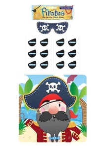 PIRATE PARTY GAME - STICK THE EYEPATCH ON THE PIRATE - Picture 1 of 1