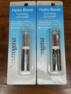 2 Pack Neutrogena Hydro Boost Hydrating Concealer Light 20 Hyaluronic Acid - Image 1 of 2