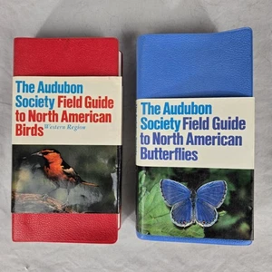 Lot Of 2 Audubon Society Field Guides North American Birds And Butterflies - Picture 1 of 9
