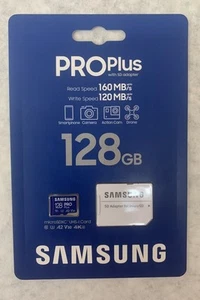 Samsung ProPlus 128GB microSDXC UHS-I Memory Card w/ SD Adapter (MB-MD128KA) - Picture 1 of 4