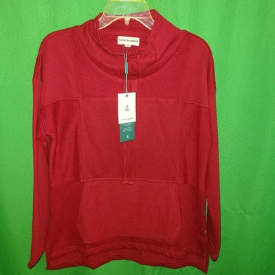 2030) NUEVO CON ETIQUETAS NEON BUDDHA Pequeño Jersey Algodón Camiseta Sudadera Rojo Sin Esfuerzo Top  Foto 1 de 4