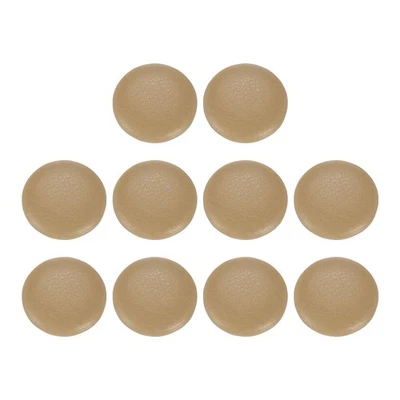 10pcs PU Leather Covered Button 18mm Aluminum Shank Round Button, Camel - Image 1 of 4