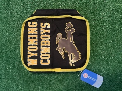 Bolsa de almuerzo Wyoming Cowboys marrón aislada mercancía oficial de la NCAA Foto 1 de 4