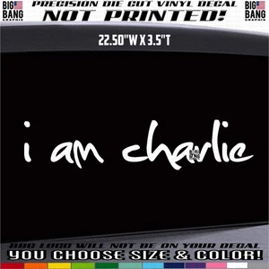 i am charlie kirk Vinyl Decal Sticker RIP Banner SUV Car Truck RV Van Window - Picture 1 of 4