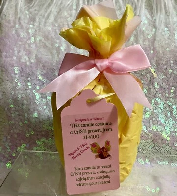 VELA DE EFECTIVO DE HADAS•Vela de dinero con dinero real de $ en el interior•CADA CONTIENE de $1 a $100 Foto 1 de 4