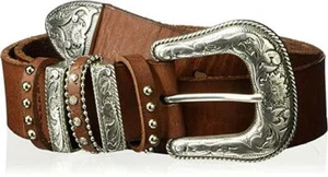 Nocona Western Womens Belt Leather Multi Keeper Brown - Picture 1 of 2