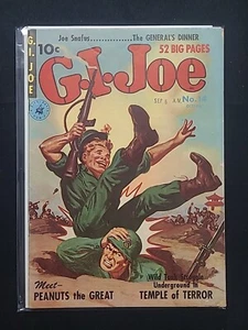 GI Joe #14 1951 Ziff Davis Antik Vintage Krieg Comics Mittelklasse Goldenes Zeitalter HTF! - Bild 1 von 16