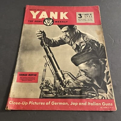 Vintage Magazine: Yank Army Weekly British Edition May 1943 - German Mortar /MRG - Image 1 of 4