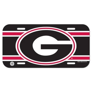 GEORGIA BULLDOGS 6"x12" OFFICIAL LOGO LICENSE PLATE CAR BRAND NEW WINCRAFT - Picture 1 of 1