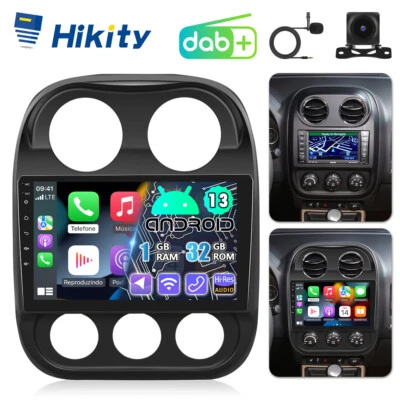 DAB+ Apple CarPlay Android13 Autoradio Für Jeep Compass MK49 11-16 GPS Navi RDS - Bild 1 von 4