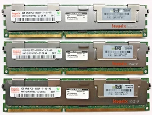 HYNIX 12GB (3x4GB)SERVER-DDR3 HMT151R7AFP8C-G7 DB AA 4Rx8 PC3-8500R-7-10#R2209 - Bild 1 von 2