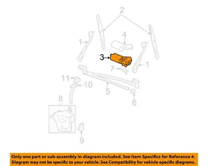 FORD OEM 92-94 E-150 Econoline Club Wagon-Wiper Motor F2UZ17V508AARM - Picture 1 of 2