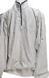 Zero Restriction Pullover Mens Large Golf Outerwear Beige Vtg Windbreaker - Picture 1 of 10