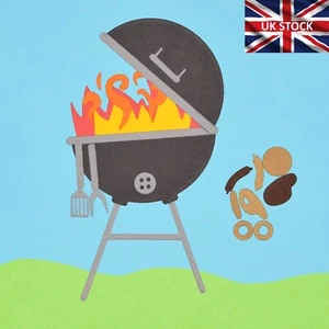 Large BBQ Barbecue Set & Accessories Metal Cutting Dies, Card Making, Crafts I5 - Picture 1 of 7