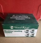 WoodRiver Machine Casters Set of 4 Holds 1320 lbs total Retractable Leveling 