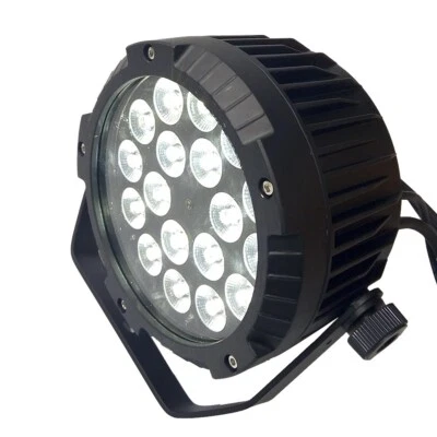 outdoor LED Flat Round Par Light 18x18W RGBWAUV 6in1 Stage party waterproof par - Image 1 of 4