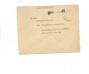 Gebühr bezahlt / EICHENBÜHL ü Miltenberg 14.2.46 auf Geschäfts-Brief  - Bild 1 von 2