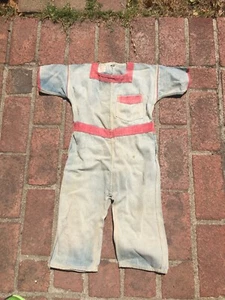 Antique Vtg Levi Strauss Childs Koveralls 1920s well worn loved Jumper denim Usa - Picture 1 of 10