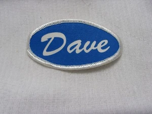 DAVE USED SILK SCREEN  SEW ON NAME PATCH TAGS ASSORTED COLORS - Picture 1 of 6