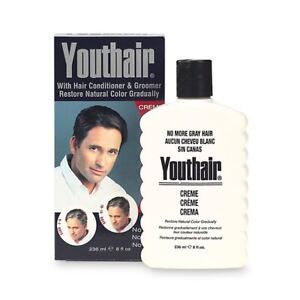 Youthair Hair Color And Conditioner Creme For Men 8 Oz