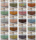 Ambesonne Autumn Art Bedskirt Elastic Wrap Around Skirt Gathered Design