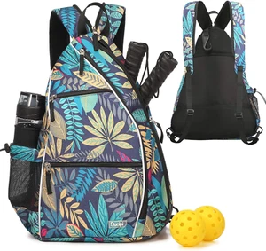 Pickleball Bag for Women Pickleball Backpack Reversible Pickleball Paddle Bag Pi - Picture 1 of 6