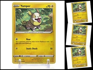 Pokemon Sword & Shield BASE SET 073/202 Yamper 4X Mint/NM TCG Playset X4 - Picture 1 of 3
