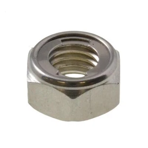 M6 x 1.00p Metric Coarse Stainless A2-70 G304 Hex All Metal Lock Nut - Picture 1 of 3