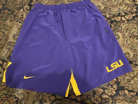 Nike Dri Fit LSU Tigers Football Player Worn Shorts Men’s XL Cover