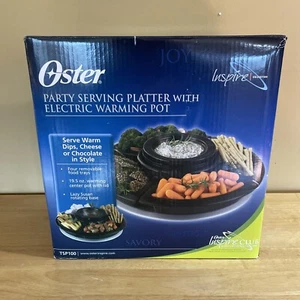 NEW Oster Party Serving Platter ELECTRIC Warming Pot, Rotating, Removable Trays - Picture 1 of 8