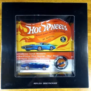 Hot Wheels RLC Original 16 Replica 1968 Package Custom Firebird 4921/6000 Blue - Picture 1 of 8
