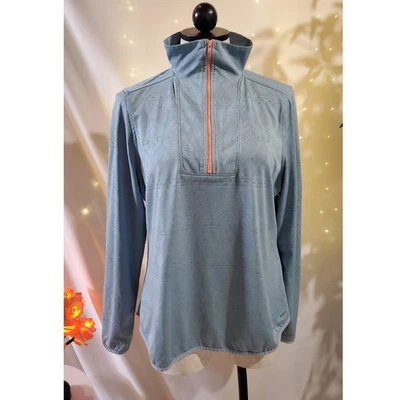 Top Woolrich Azteca 1/2 Cremallera Manga Larga Ropa Activa Mujer Talla L Azul Ligero Foto 1 de 4