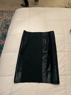 Falda lápiz verde cazador colección JCrew nueva sin etiquetas L piel de becerro Foto 1 de 4