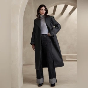 Banana Republic zeitloser langer Trenchcoat in Größe M - Bild 1 von 12