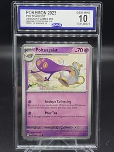 2023 Pokemon Polteageist #098/197 SV03: Obsidian Flames CCG 10 GEM Mint - Picture 1 of 2