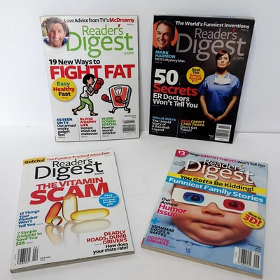 Lot of 4 Reader's Digest Magazines 2010 February/March/ April & September Health - Image 1 of 4