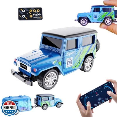Dingdongwu Mini RC Car with APP Control, 1:64 Scale Off-Road Vehicle and Trai - Image 1 of 4