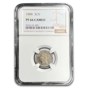 1888 Three Cent Nickel PF-66 Cameo NGC - Picture 1 of 3