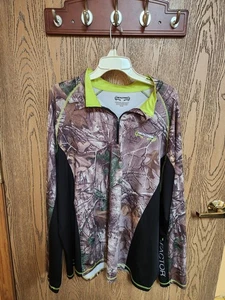 2X Realtree Xtra Camoflauge 1/4 Zip Pullover Scent Factor Camo Shirt Mens XXL - Picture 1 of 4
