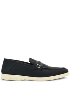 Ferragamo Gancini-Plaque Leather Loafers - Picture 1 of 50