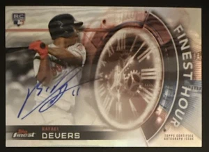 Rafael DEVERS🔥2018 Topps Finest Hour RC refractor automático #FHA-RD Red Sox Giants - Imagen 1 de 2
