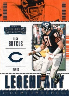 2020 Panini Contenders #LC-DBU Dick Butkus Legendary Contenders - Image 1 of 2