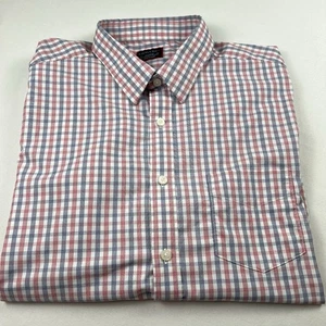 UNTUCKit Shirt Mens XL Red Blue Plaid Performance Stretch Long Sleeve - Picture 1 of 10