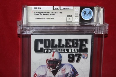 College Football USA 97 (Sega Genesis, 1996) Factory Sealed, WATA Graded 9.4 B - Image 1 of 3