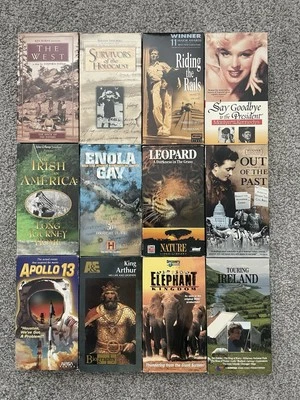 Documentary VHS Lot (12 VHS Tapes) - NASA VHS, A&E VHS, Time Magazine VHS - Image 1 of 4