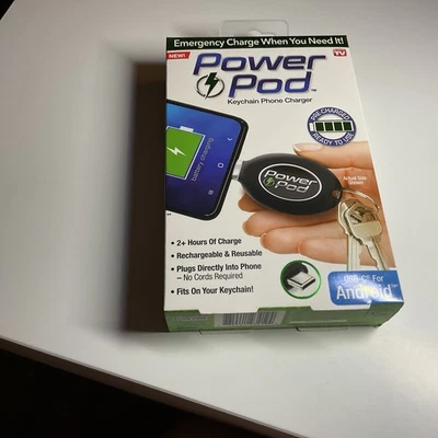 Power Pod Keychain Phone Charger AS SEEN ON TV, NEW IN BOX - Image 1 of 4