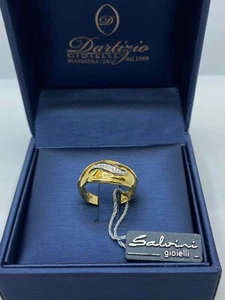 ANELLO SALVINI IN ORO GIALLO E BIANCO CON BRILLANTI NUOVO!! -20% OFF - Imagen 1 de 6